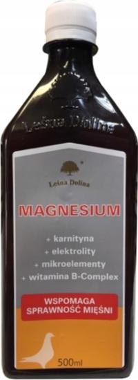 MAGNESIUM w płynie magnez elektrolity karnityna 500ml Leśna Dolina