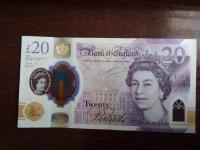Банкнота 20 фунтов стерлингов в Англии