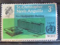 St. Christpher kolonia brytyjska stary znaczek (6/12