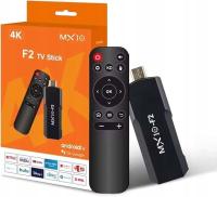 MX10 F2 Android TV Stick, 1 GB RAM, 8 GB pamięci, 4K UHD, pilot zdalnego st