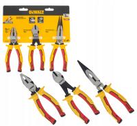 Zestaw 3 sztuk szczypiec dla elektryka VDE DeWalt DWHT82811-0