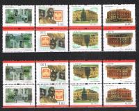 Fi 3742-3745**, komplet różnych parek tete-beche do klasera jubil.