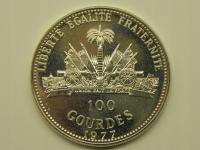 35404/ 100 GOURDES 1977 HAITI (SREBRO)20 ROCZ RYNKU EUROPEJSKIEGO RZADKA R3