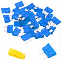 Bezpieczniki nożowe 15 A 20 szt standard do auta kampera przyczepy