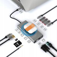 Док-станция с адаптером концентратора 13×USB 4K VGA HDMI USB 3.0 беспроводная зарядка