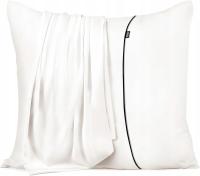 Gulokoka Poszewki Satynowe Luksusowe Zestaw 2 Sztuki 80x80 cm Białe