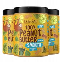 OstroVit Peanut Butter x3 MASŁO ORZECHOWE SMOOTH Krem Orzechowy Arachidowy