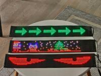 2x lampa samochodowa pasek LED 10x38 cm diabelskie oczy LED oczy ciężarówki