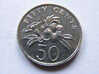 SINGAPUR SINGAPURA 50 CENTS 1990 ROK !!!!!!!! 0220
