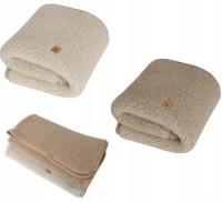 Koc wełniany Nevada 100x150 cm Owcza wełna naturalne ciepło mix kolor