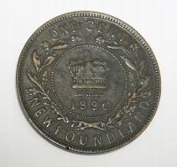 KANADA Nowa Fundlandia 1 cent 1880