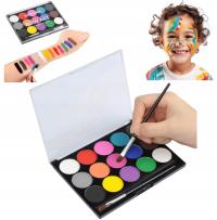 Краски краски для лица и тела премиум 15 кол. моющиеся дети