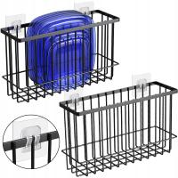 2 pudełka do przechowywania w drzwiach szafek kuchennych