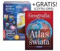 GLOBUS INTERAKTYWNY Z APLIKACJĄ + ATLAS GEOG. + GRATIS (OPIS) PAKIET 2025