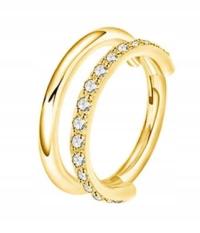 Титановая серьга кликер пирсинг двойной круг стразы спиральная лопатка 1,2 / 8