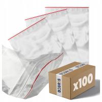 Woreczki strunowe z suwakiem 80x120 torebki z zamkiem zip lock mocne 100szt