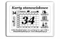 Karty stanowiskowe 21-34 myśliwych polowanie zbiorowe