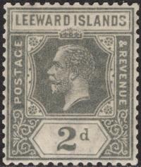 kol.bryt.Leeward Islands KGV 2 d.czysty *