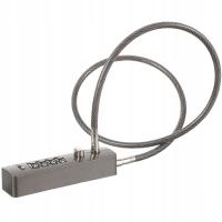 SOLIDNY ZAMEK KABLOWY ZE STOPU CYNKU Z KODEM DO ZABEZPIECZEŃ