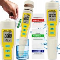 MIERNIK PH WODY KWASOMIERZ - TESTER PH WODY AKWARIUM BASENU TEMPERATURA 2W1