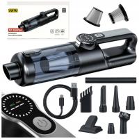 ODKURZACZ RĘCZNY BEZPZEWODOWY SAMOCHODOWY MOCNY 17000PA USB - C