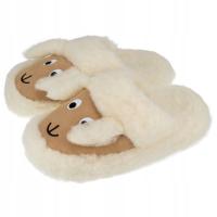 PANTOFLE WEŁNIANE WSUWANE, OWIECZKI, MERYNOS