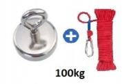 Магнитный держатель крюк неодимовый магнит 100 кг веревка