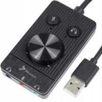 USB звуковая карта наушники микрофон 48k 16 бит