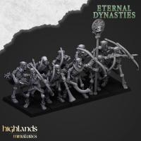 Tomb Kings Ancient Skeletons with Bows Highlands Miniaturesx17+CMD