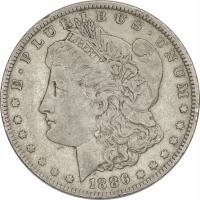 18.vv.USA, 1 DOLAR 1886 O