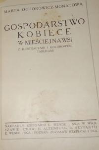 Gospodarstwo kobiece w mieście i na wsi Ochorowicz-Monatowa BDB