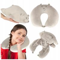 PODUSZKA PODRÓŻNA TURYSTYCZNA ROGAL DLA DZIECI NA SZYJE DO SAMOCHODU 2W1