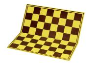 Шахматная доска картона турнира, желто-коричневая,