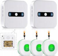 Для пожилых людей и пожилых людей кнопка вызова пейджер 3 приемника SOS