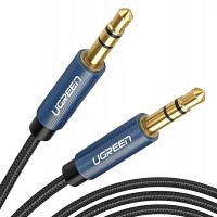 Ugreen kabel audio AUX wtyczka prosta minijack 3,5 mm 5m niebieski (AV112)