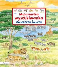 Duża kartonowa książka Moja wielka wyszukiwanka ZWIERZĘTA ŚWIATA
