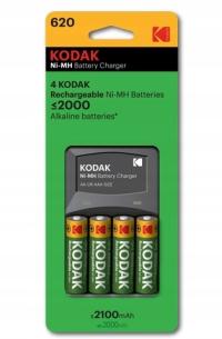Ładowarka Kodak do akumulatorków + 4x AA 2100mAh