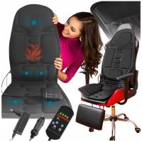 Mata masująca z funkcją grzania fotel samochodowy dom biuro plecy kręgosłup
