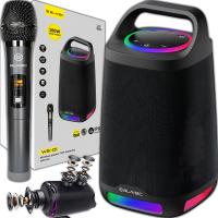 Blavec głośnik bezprzewodowy Bluetooth TWS Karaoke 160W z mikrofonem czarny