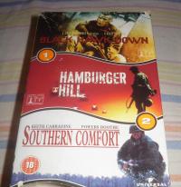 HAMBURGER HILL , SOUTHERN COMFORT, 2 kasety VHS