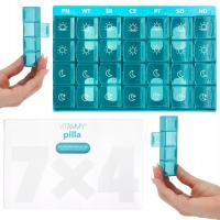 Контейнер-органайзер, коробка для лекарств, 7 дней, 4 сезона, VITAMMY PILLA7X4