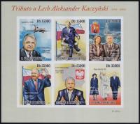 Wyspy Św Tomasza 2010 ark 5464-69 B ** Lech Kaczyński Benedykt XVI