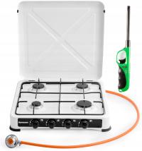 Газовая плита 4 горелки | туристическая / комплект для баллона LPG