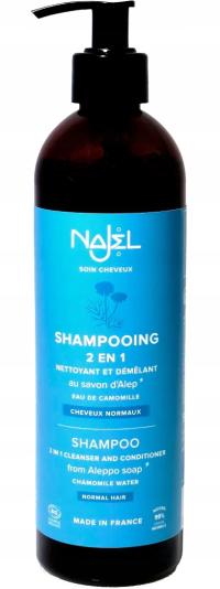 NAJEL SZAMPON I ODŻYWKA Z ALEPPO do włosów 2w1 BIO