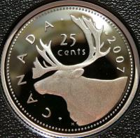 25 CENT KANADA 2007 KARIBU PROOF SREBRO 925 PROOF