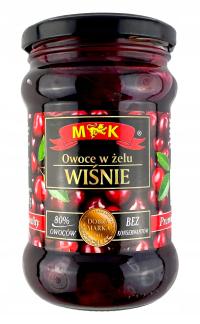 Wiśnie owoce w żelu MK 320 g