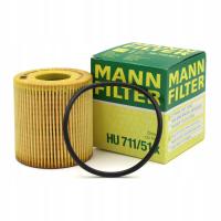 Filtr oleju MANN HU711/51X PEUGEOT 1,6 THP 2,0 HDI