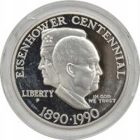 14.fu.USA, 1 DOLAR 1990 P EISENHOWER proof