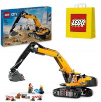 KLOCKI LEGO CITY 60420 ŻÓŁTA KOPARKA NOWE ZESTAW NA PREZENT ŚWIĘTA + TORBA