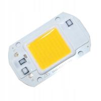 Dioda LED COB 20W - 230V światło białe ciepłe do halogenów i naświetlaczy